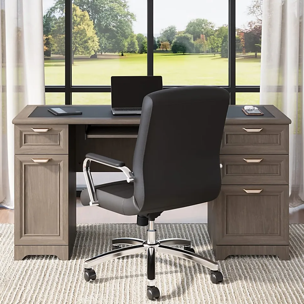 Realspace® Magellan 59"W Manager's Computer Desk, Gray
