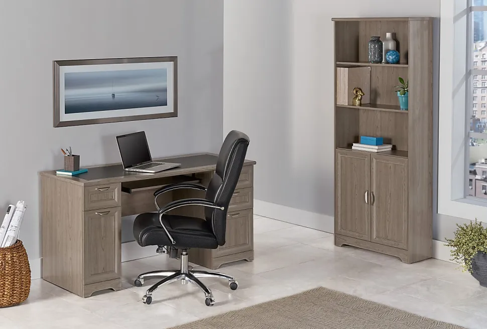 Realspace® Magellan 59"W Manager's Computer Desk, Gray