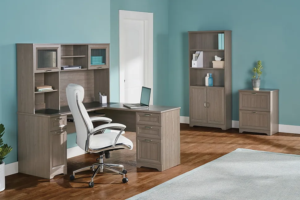 Realspace® Magellan 23-1/2"W x 16-9/16"D Lateral 2-Drawer File Cabinet, Gray