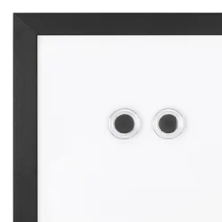 Realspace™ Magnetic Dry-Erase Whiteboard, 18" x 24", Black Finish Frame