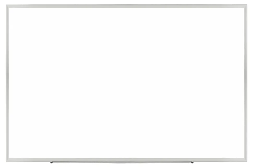 Realspace™ Magnetic Dry-Erase Whiteboard, 48'' x 72" , Aluminum Frame With Silver Finish