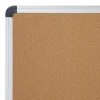Realspace™ Magnetic Dry-Erase Whiteboard/Cork Bulletin Board, 24" x 36", Silver Aluminum Frame