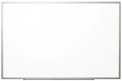 Realspace™ Magnetic Dry-Erase Whiteboard, 48" x 72", Aluminum Frame With Silver Finish