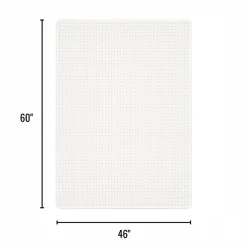 Realspace™ Medium Pile Chair Mat, Ramped Edge, 46" x 60", Clear