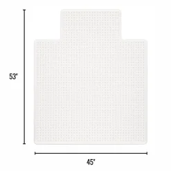Realspace™ Medium Pile Chair Mat, Wide Lip, Ramped Edge, 45