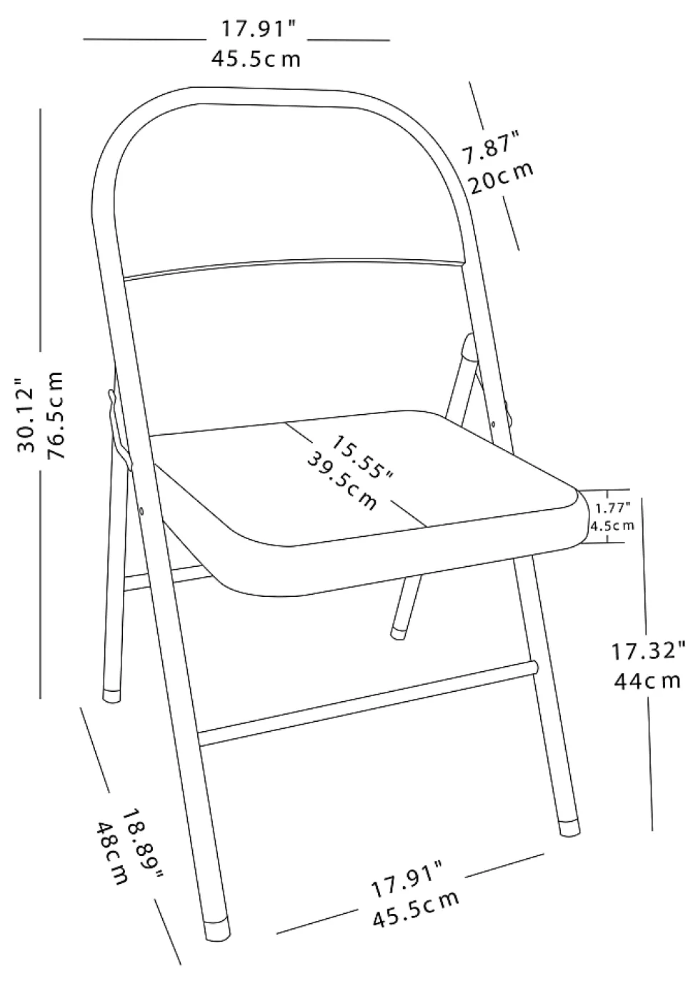 Realspace® Metal Folding Chairs, Tan, Set Of 4 Chairs