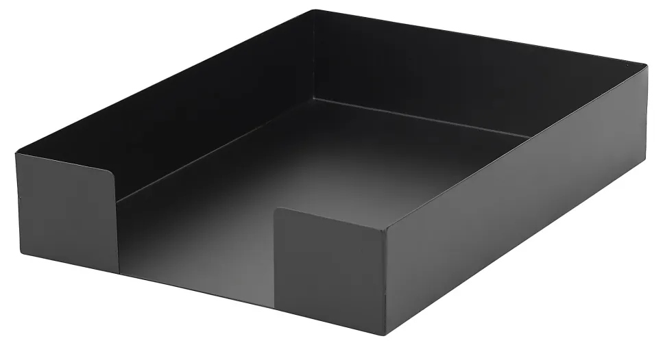 Realspace™ Metal Letter Tray With Antimicrobial Treatment, Letter Size, Black