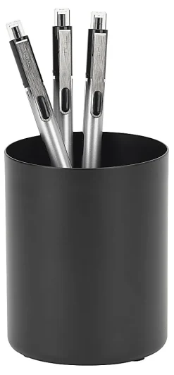 Realspace™ Metal Pencil Cup With Antimicrobial Treatment, 4