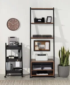 RealspaceĀ® Mobile 3-Tier Storage Cart, 35-5/8"H x 17-15/16"W x 14-5/16"D, Off-White