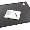 Realspace™ Modern Classic Desk Pad, 19" x 24", Black