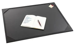 Realspace™ Modern Classic Desk Pad, 19" x 24", Black