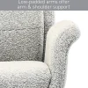 Realspace® Modern Comfort Pizana Bouclé Fabric High-Back Executive Office Chair, Light Sand/Brushed Nickel, BIFMA Compliant