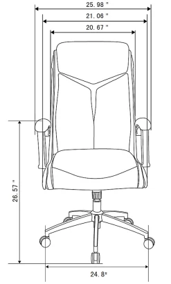 Realspace® Modern Comfort Verismo Bonded Leather High-Back Executive Office Chair, Black/Chrome, BIFMA Compliant