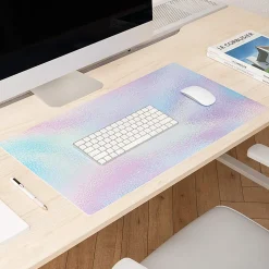 Realspace™ Modern Desk Pad, 14-3/4" x 26", 30% Recycled, Iridescent