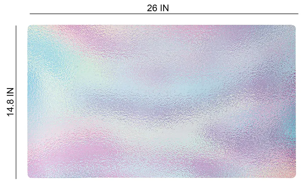 Realspace™ Modern Desk Pad, 14-3/4" x 26", 30% Recycled, Iridescent