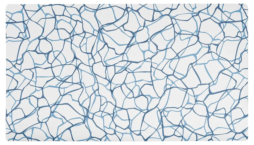 Realspace™ Modern Desk Pad, 14-3/4" x 26, 30% Recycled, Blue Abstract