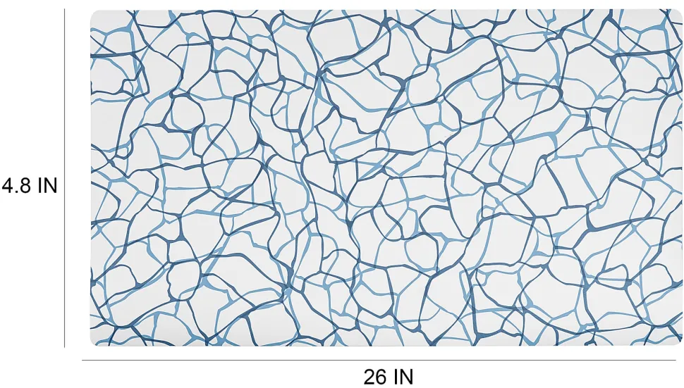 Realspace™ Modern Desk Pad, 14-3/4" x 26, 30% Recycled, Blue Abstract