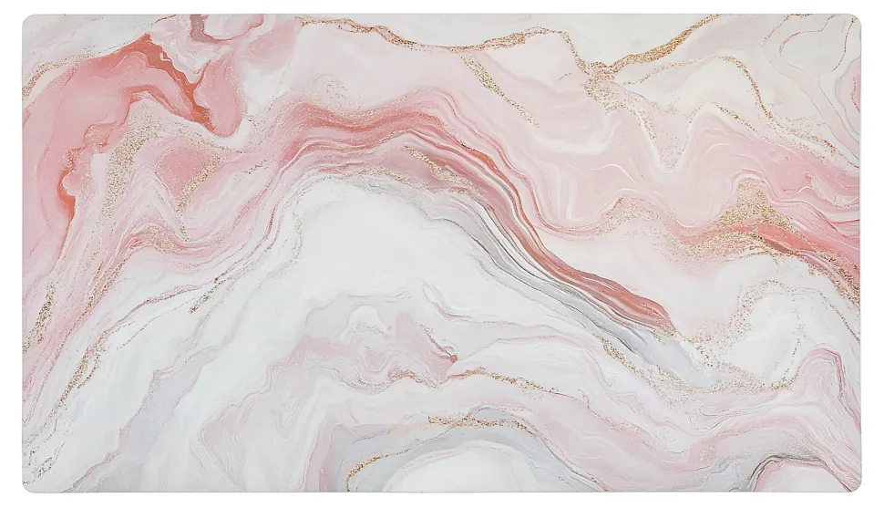 Realspace™ Modern Desk Pad, 14-3/4" x 26", 30% Recycled, Pink Multi Swirl