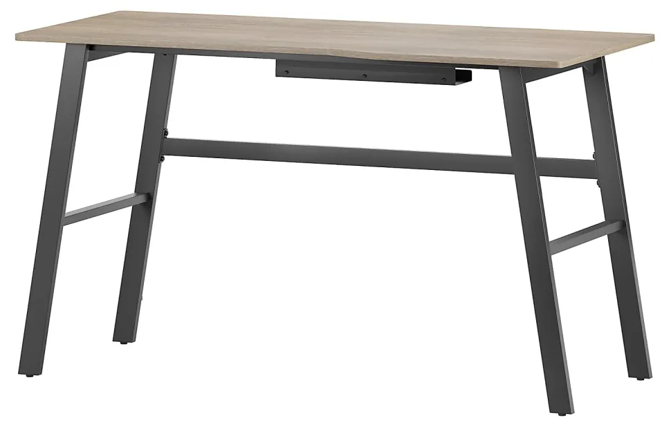 Realspace® Nashira 52"W Computer Desk With Detachable Hutch, Light Oak/Gray