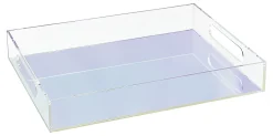 Realspace® Opaline Acrylic Document Tray, 2-3/16"H x 11"W x 14"D, Clear/Iridescent