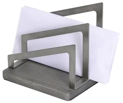 Realspace® Orix Wood/Metal Letter Sorter, 7