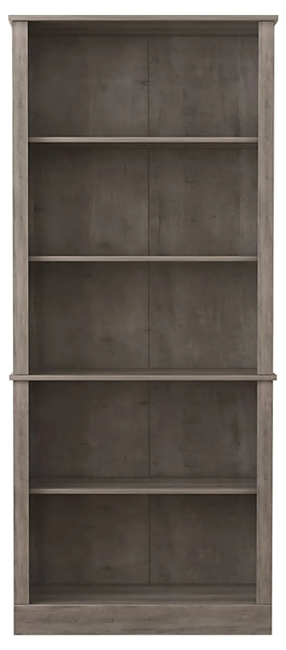 Realspace® Peakwood 71"H 5-Shelf Bookcase, Smoky Brown