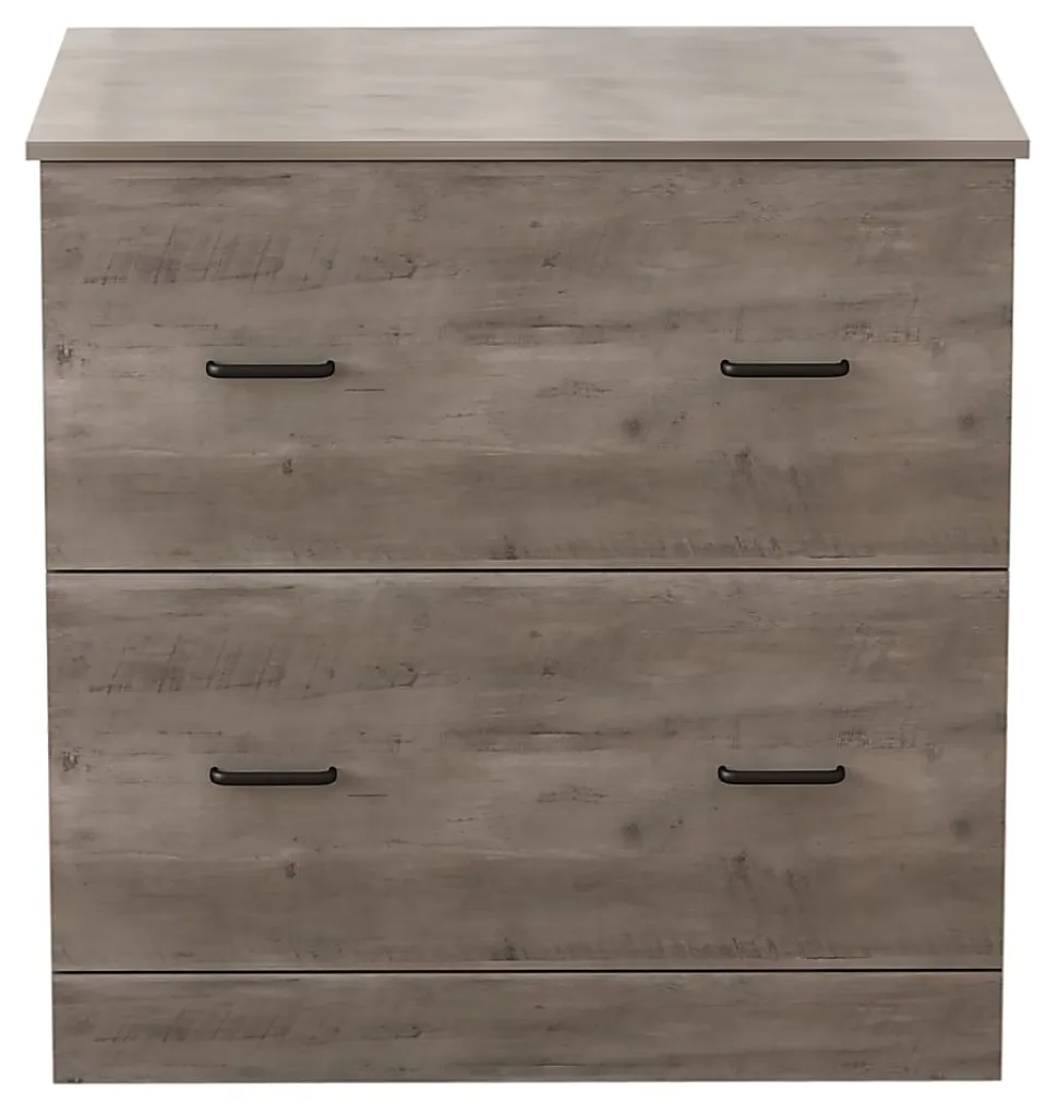 Realspace® Peakwood 30-1/2"W x 21-4/5"D Lateral 2-Drawer File Cabinet, Smoky Brown