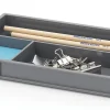 Realspace™ 5-Piece Desk Organizer Set With Antimicrobial Treatment, Gray