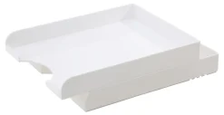 Realspace® Plastic Letter Tray, White