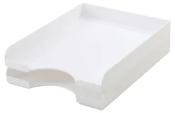 Realspace® Plastic Letter Tray, White