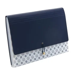 Realspace™ Poly File Folder, 13-Pocket, Letter Size, 9-1/2