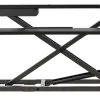Realspace® P10 Pneumatic Standing Desk Riser Converter With Keyboard Tray, 20"H x 31-1/2"W x 25"D, Black