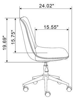 Realspace® Praxley Faux Leather Low-Back Task Office Chair, Dark Gray, BIFMA Compliant