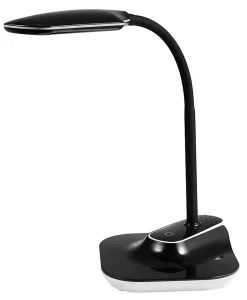Realspace™ Pressler LED Desk/Clip Combination Lamp with USB Charging Port, 17"H, Black