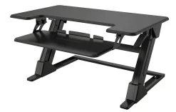 Realspace® P20 Standing Desk Converter With USB And Keyboard Tray, 19-3/10