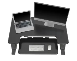 Realspace® P20 Standing Desk Converter With USB And Keyboard Tray, 19-3/10