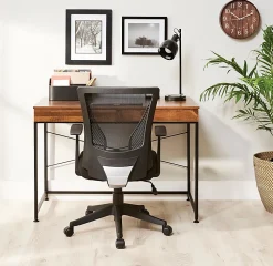 Realspace® Radley Mesh Mid-Back Task Office Chair, Black, BIFMA Compliant