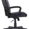 Realspace® Rezzi Vegan Leather Mid-Back Manager Office Chair, Black