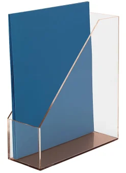 Realspace® Rose Gold Acrylic Magazine File Holder