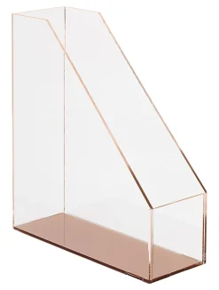 Realspace® Rose Gold Acrylic Magazine File Holder