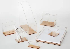 Realspace® Rose Gold Acrylic Pencil Cup