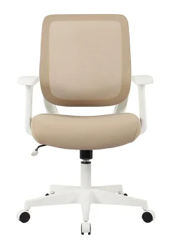Realspace® Sensi Mesh/Fabric Low-Back Task Chair, Oatmeal/White, BIFMA Compliant