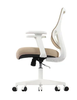 Realspace® Sensi Mesh/Fabric Low-Back Task Chair, Oatmeal/White, BIFMA Compliant