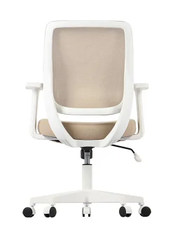 Realspace® Sensi Mesh/Fabric Low-Back Task Chair, Oatmeal/White, BIFMA Compliant