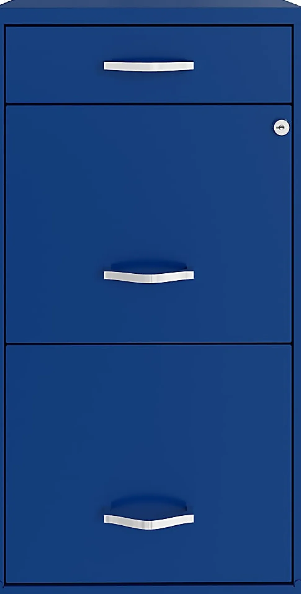Realspace SOHO® Organizer 18"D Vertical 3-Drawer File Cabinet, Blue
