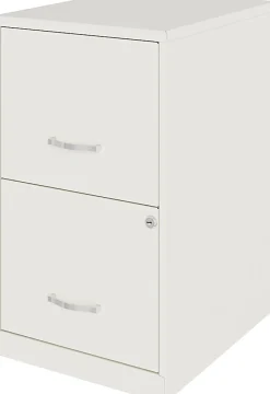 Realspace SOHO® Smart 18"D Vertical 2-Drawer File Cabinet, White