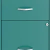 Realspace SOHO® Smart 18"D Vertical 2-Drawer Mobile File Cabinet, Teal, 25106