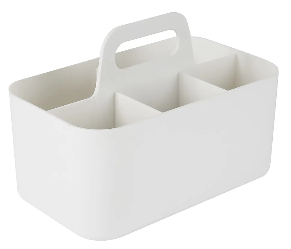 Realspace™ Stackable Storage Caddy, Small Size, White