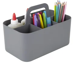 Realspace⢠Stackable Storage Caddy, Small Size, Gray