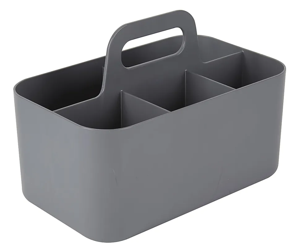 Realspace™ Stackable Storage Caddy, Small Size, Gray